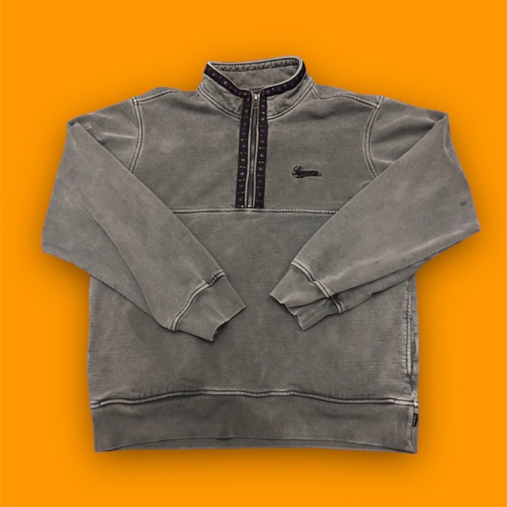 Supreme Overdyed Zip Sweatshirt Size Medium